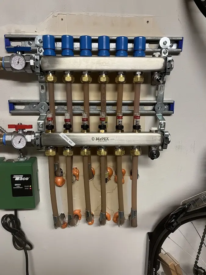 Plumber performing Gas Leak Detection at a residential property in Mulvane